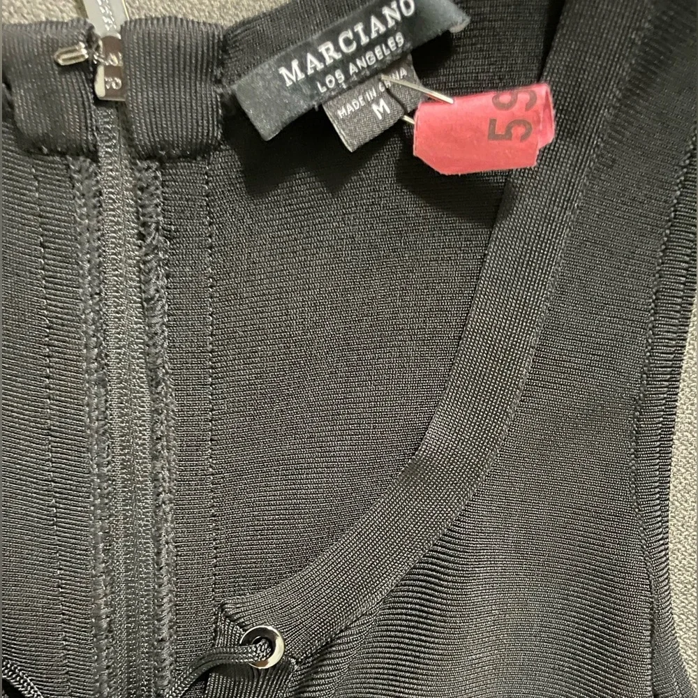 Marciano Black Lace-Up Mini Dress - Picture 2 of 2